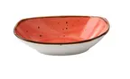 image of Yanco LY-409CR Lyon 20 Oz Coral Porcelain Oval Bowl, 9" L, Dishwasher & Oven Safe, Glazed - Dozen
