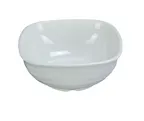 image of Yanco MD-707 - 32 Oz (1 Qt) Square Melamine Bowl, 7" L x 7" W x 3-1/4" H, White - Dozen
