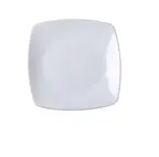image of Yanco ML-2112 - Square Plate, 12" x 12" x 1-1/2" White Porcelain, Oven/Microwave Safe - Dozen