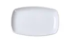 image of Yanco ML-2210 White Porcelain Rectangular Plate, 9-3/4" L x 6-1/4" W x 1" Dishwasher Safe - Dozen