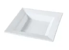 image of Yanco ML-310 - 18 Ounce Square Pasta Bowl, 10" White Porcelain, Dishwasher Safe - Dozen