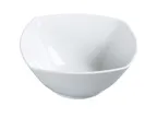 image of Yanco ML-409 - Square 9½" x 9½" White Porcelain Salad Bowl, 64 Oz (2 Qt), Dishwasher Safe - Dozen