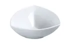 image of Yanco ML-509 - 48 oz (1.5 qt) Triangular Bowl, 9" White Porcelain, Dishwasher Safe - Dozen