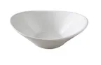 image of Yanco ML-709 - 22 Oz Oval Salad Bowl 9" x 7-1/4" x 2-1/2" White Porcelain Microwave Safe - Dozen