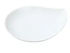 image of Yanco ML-806 - 5-3/4" White Porcelain Leaf‑Shape Plate, Dishwasher Oven Microwave Safe - Dozen