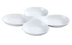 image of Yanco ML-824 Porcelain 4‑Compartment Bowl, 5 oz per Section, 13½" × 8¾", Dishwasher Safe - Dozen