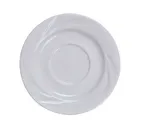 image of Yanco MM-2 Round Porcelain Saucer, 5.5" Diameter, Bone White, Dishwasher & Microwave Safe - Dozen