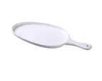 image of Yanco MO-808 Plate, 14-1/2" L x 6-1/2" W x 1" H, White Melamine, Dishwasher Safe - Dozen