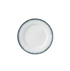 image of Yanco MR-106 Mars Bread Plate, 6 1/4" Dia x 1/2" H, White & Blue China, Dishwasher Safe - Dozen