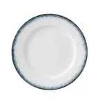 image of Yanco MR-111 Round China Plate, 11 1/4" Dia x 7/8" H, White And Blue, Dishwasher Safe - Dozen