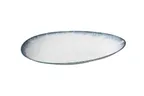 image of Yanco MR-313 - China Plate, 13 3/4" W x 8 1/4" D x 2 1/8" H, White/Blue, Dishwasher Safe - Dozen