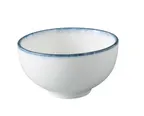 image of Yanco MR-504 Mars Rice Bowl, 10 oz, 4.5" Dia x 2.5" H China, White & Blue, Dishwasher Safe - Dozen