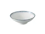 image of Yanco MR-507 - 23.5 oz China Bowl, 7 5/8" Dia x 2 5/8" H, White & Blue, Dishwasher Safe - Dozen