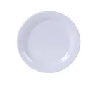 image of Yanco MS-107WT - 7½" White Melamine Plate, Round Narrow Rim, Dishwasher Safe, NSF - Dozen