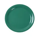 image of Yanco MS-110GR - 10.5" Round Green Melamine Plate, Narrow Rim, Dishwasher Safe, NSF - Dozen