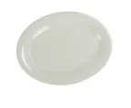 image of Yanco MS-209IV Oval Platter 9-1/2" L x 7-1/4" W Melamine Ivory Dishwasher Safe - Dozen