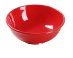 image of Yanco MS-5807RD - 24-27 Oz Melamine Bowl, 7" Diameter, Red, Dishwasher Safe, NSF - Dozen