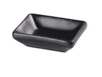 image of Yanco NB-4030 - Black Porcelain Sauce Dish, 1 oz, 3" L x 2-1/4" W x 1" H, Dishwasher Safe - Dozen