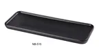 image of Yanco NB-515 Porcelain Rectangular Plate,15.5" x 5.5" x 0.75", Rolled‑Edge, Dishwasher Safe- 1 Dozen