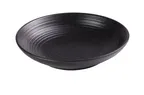 image of Yanco NB-609 Black 9" Round Salad Bowl, 28 Oz Porcelain, Glazed, Microwave Dishwasher Safe - Dozen