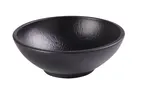 image of Yanco NB-806 Black Bowl, 14 oz, 6-1/8" Dia x 2-1/4" H, Round Porcelain, Microwave Safe - Dozen