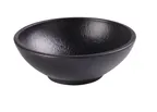 image of Yanco NB-807 Black 24oz Salad Bowl, 7-1/8" Dia x 2-5/8" H, Porcelain, Microwave Safe - Dozen