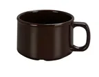 image of Yanco NC-9014C - 12 oz Brown Melamine Mug, 4" Dia x 2-3/4" H, Handle, Dishwasher Safe - Dozen
