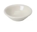 image of Yanco NR-11 - Normandy Fruit Bowl, 4" Diameter, 4-3/4 oz, White Ceramic, Dishwasher Safe - Dozen