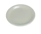 image of Yanco NR-7 Normandy Plate, 7-1/4" Round Ceramic, Narrow Rim, White Dishwasher/Oven/MW Safe - Dozen