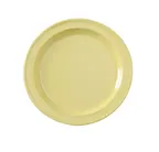 image of Yanco NS-106Y - 6-1/2" Round Melamine Plate, Heavy Yellow, Dishwasher Safe, NSF - Dozen