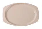 image of Yanco NS-211T Serving Platter, 11½" L x 7½" W Oblong Tan Melamine, Dishwasher Safe, NSF - Dozen