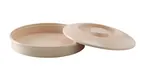 image of Yanco NS-608T - 8-1/4" Tan Melamine Tortilla Server, Dishwasher Safe, NSF Lid Set - Dozen