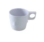 image of Yanco NS-9011W - 8 Oz White Melamine Mug, 3" Dia. x 2-3/4" H, Dishwasher Safe, NSF - Dozen