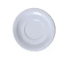 image of Yanco NS-9012W Plastic Saucer, 5.5" Round Melamine, White, Dishwasher Safe, NSF - Dozen
