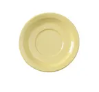 image of Yanco NS-9012Y - 5.5" Round Melamine Saucer, Yellow, Dishwasher Safe, NSF Approved - Dozen