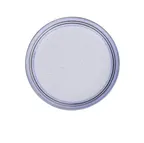 image of Yanco OC-107 Ocean Plate – 7" Dia x 3/4" H, Coupe Rim, White Porcelain Blue Dishwasher - Dozen