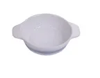 image of Yanco OC-506 Ocean Bake Dish, 7 Oz Porcelain, White/Blue, 6.5" x 5" x 1.75" H, Oven Safe - Dozen