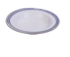 image of Yanco OC-711 Ocean Pasta Bowl, 11" , 16 Oz, White Porcelain Blue Glazed, Dishwasher Safe - Dozen