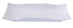 image of Yanco OK-2416 Osaka Rectangular Plate, 16" x 10-1/2", White Melamine, Dishwasher Safe - Dozen