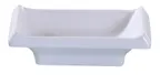 image of Yanco OK-4046 White Melamine Sauce Dish 3-3/4" L x 2-1/2" W, 1 Oz Dishwasher Safe - Dozen