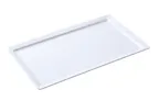 image of Yanco OK-7018 Osaka Display Plate - 18" L x 12" W White Melamine, Dishwasher Safe, 16"+ Long Side