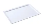 image of Yanco OK-7020 Osaka Display Plate - 20" L x 14" W Rectangular White Melamine Plate, Dishwasher Safe