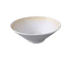image of Yanco OP-407 - 32 oz (1 Qt) Melamine Bowl 7 3/4" Dia x 2 1/2" H White/Brown Safe - Dozen