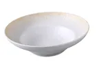 image of Yanco OP-610 - 13 oz Bowl, 10 3/4" Dia x 2 1/8" H, White/Brown Melamine, Dishwasher Safe - Dozen