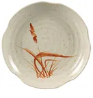 image of Yanco OR-1816 Orchis Round Lotus Plate, 16" Diameter, Melamine, Dishwasher Safe - Dozen