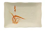 image of Yanco OR-2412 Orchis Platter, 11" L x 8" W Melamine, Ripple Edge, Dishwasher‑Safe - Dozen