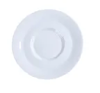 image of Yanco PA-002 Paris Saucer, 5.5" Round Porcelain, Super White, Dishwasher & Microwave Safe - Dozen