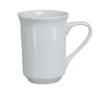 image of Yanco PA-007 Mug, 8-Ounce White Porcelain, 3" Dia X 3-1/2" H, Dishwasher & Microwave Safe - Dozen
