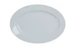 image of Yanco PA-210 Oval Porcelain Platter, 10-5/8" X 7-1/2" Super White, Dishwasher Safe - Dozen