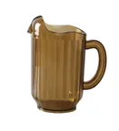 image of Yanco PC-060A Plastic Pitcher, 60 oz, Amber Color, Three Spouts, Handle